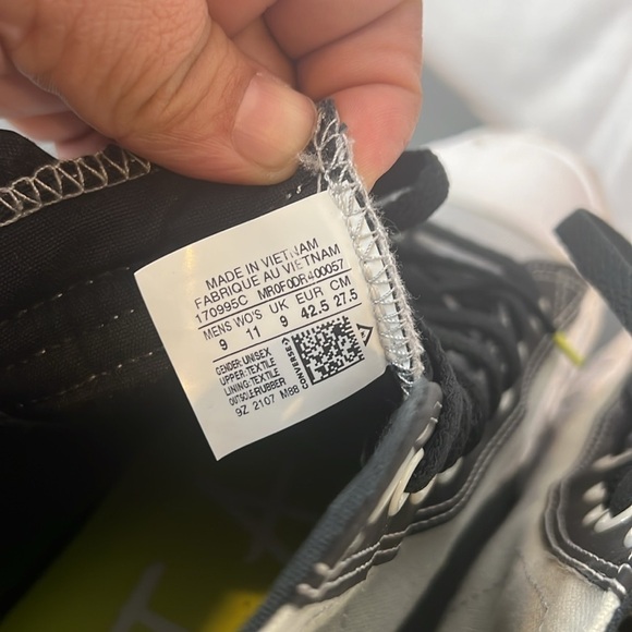 Converse Not Chuck UNT1TL3D High-Top Sneakers black gray and neon yellow size 9 - Picture 8 of 10